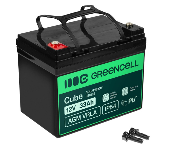 Green Cell Cube AGM VRLA IP54 12V 33Ah - 1364782 - zdjęcie